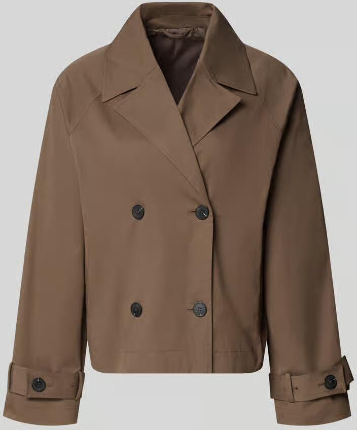 Selected regular fit trenchcoat-jas van katoenmix model 'NEW CILO' - Foto 6