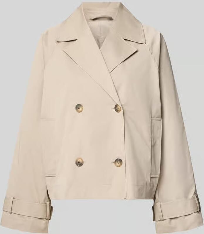 Selected regular fit trenchcoat-jas van katoenmix model 'NEW CILO' - Foto 6