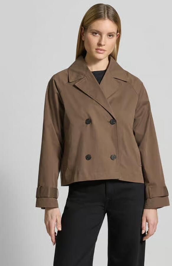 Selected regular fit trenchcoat-jas van katoenmix model 'NEW CILO' - Foto 6