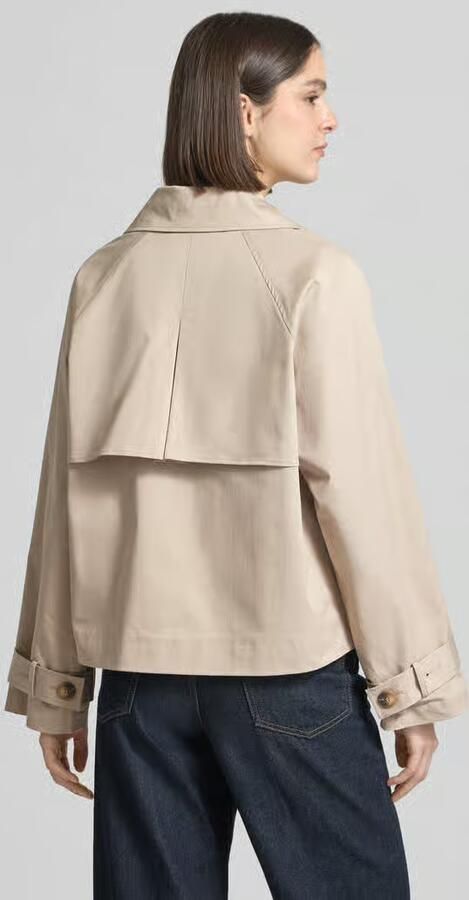Selected regular fit trenchcoat-jas van katoenmix model 'NEW CILO' - Foto 7