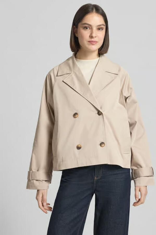 Selected regular fit trenchcoat-jas van katoenmix model 'NEW CILO' - Foto 6