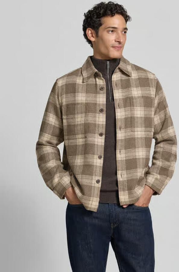 Selected Regular fit vrijetijdsoverhemd met mix van wol en viscose model 'OLE PABLO' - Foto 5