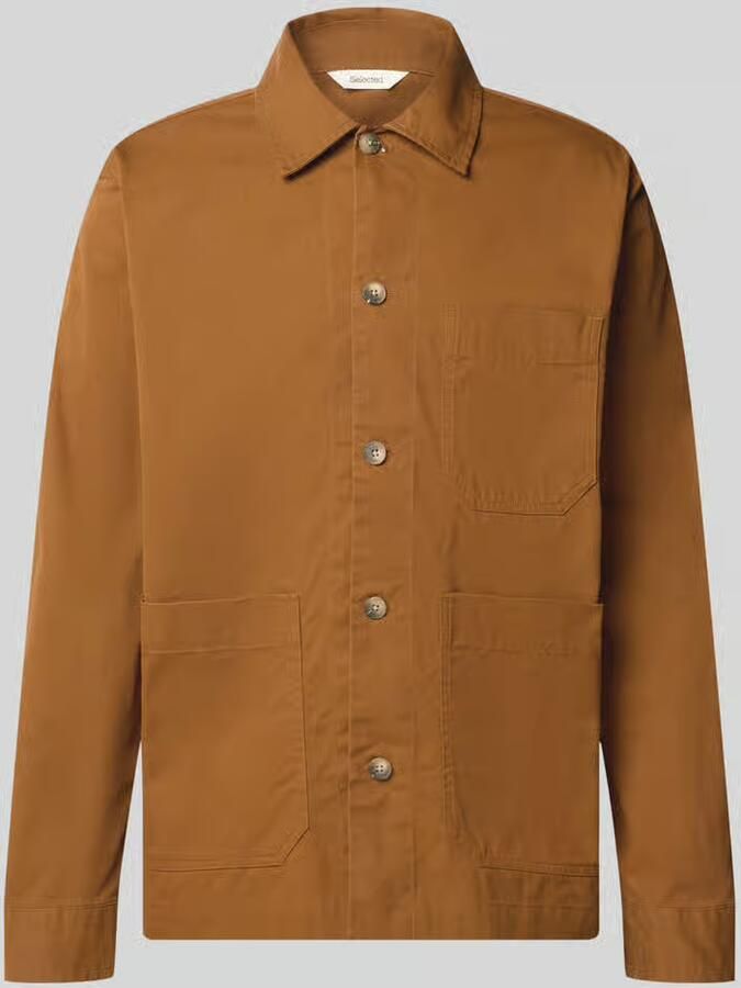 Selected Regular fit vrijetijdsoverhemd van katoenmix model 'MOTTO'