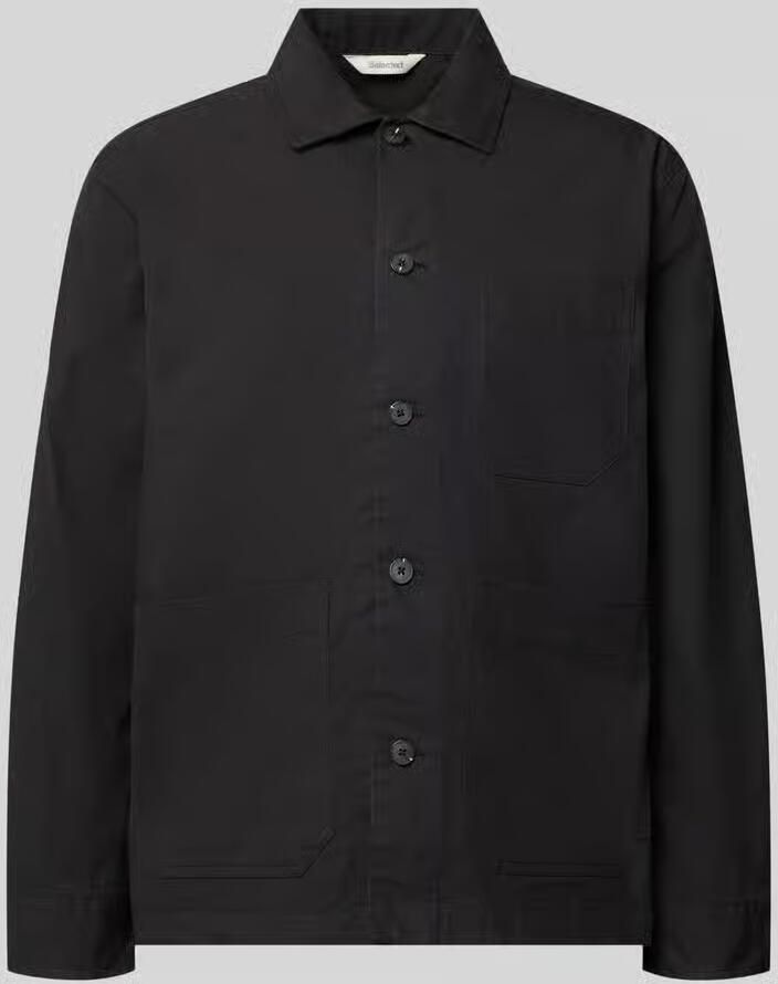 Selected Regular fit vrijetijdsoverhemd van katoenmix model 'MOTTO'