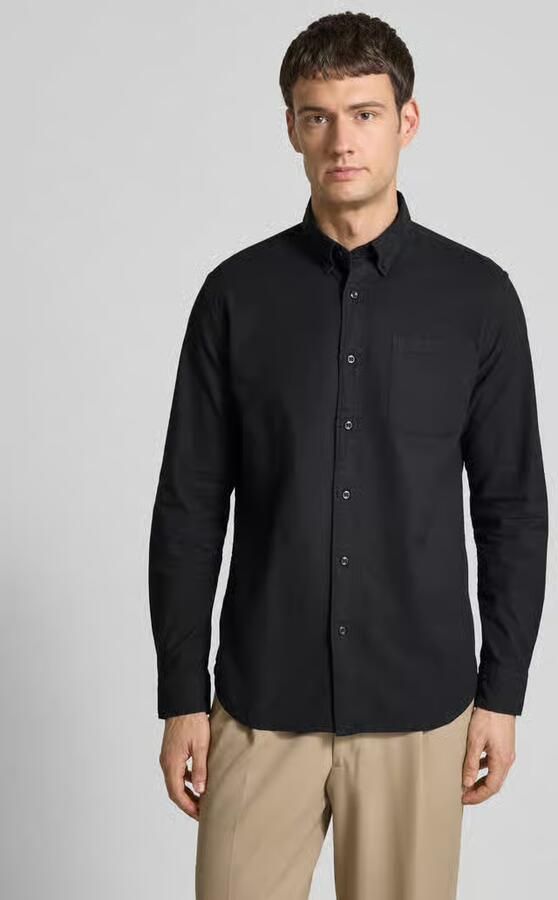 Selected Regular fit vrijetijdsoverhemd van katoenmix model 'REGRICK' - Foto 5