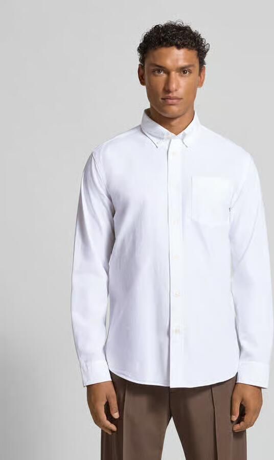 Selected Regular fit vrijetijdsoverhemd van katoenmix model 'REGRICK' - Foto 9