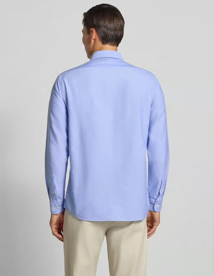 SELECTED HOMME regular fit overhemd SLHREGRICK-OX met katoen lichtblauw - Foto 9