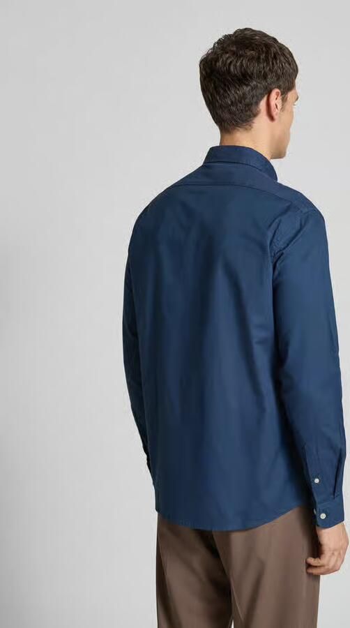 SELECTED HOMME regular fit overhemd SLHREGRICK-OX met katoen donkerblauw - Foto 8