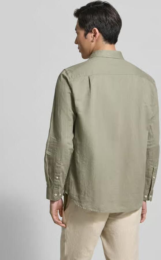 Selected Homme regular fit vrijetijdsoverhemd van mix van katoen en linnen model 'CLAY LINENBLEND' - Foto 3