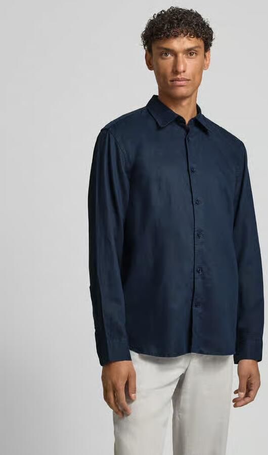 Selected Homme regular fit vrijetijdsoverhemd van mix van katoen en linnen model 'CLAY LINENBLEND' - Foto 8