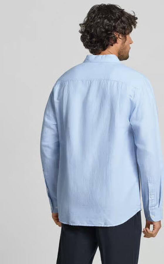 Selected Homme regular fit vrijetijdsoverhemd van mix van katoen en linnen model 'CLAY LINENBLEND' - Foto 4