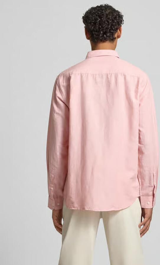 Selected Homme regular fit vrijetijdsoverhemd van mix van katoen en linnen model 'CLAY LINENBLEND' - Foto 3