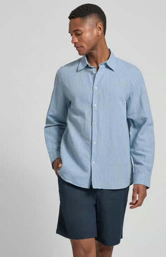 Selected Homme regular fit vrijetijdsoverhemd van mix van katoen en linnen model 'CLAY LINENBLEND' - Foto 4