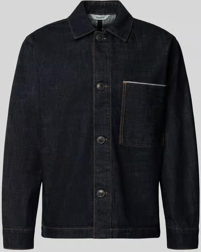 Selected Regular fit vrijetijdsoverhemd van pure katoen model 'JOE SELVEDGE'