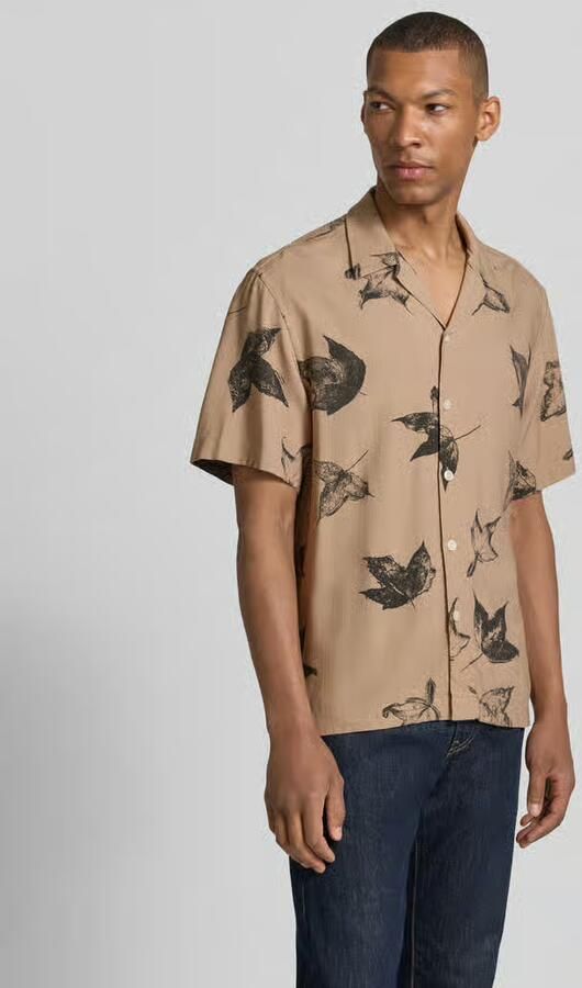 Selected regular fit vrijetijdsoverhemd van pure viscose model 'TERRY' - Foto 3