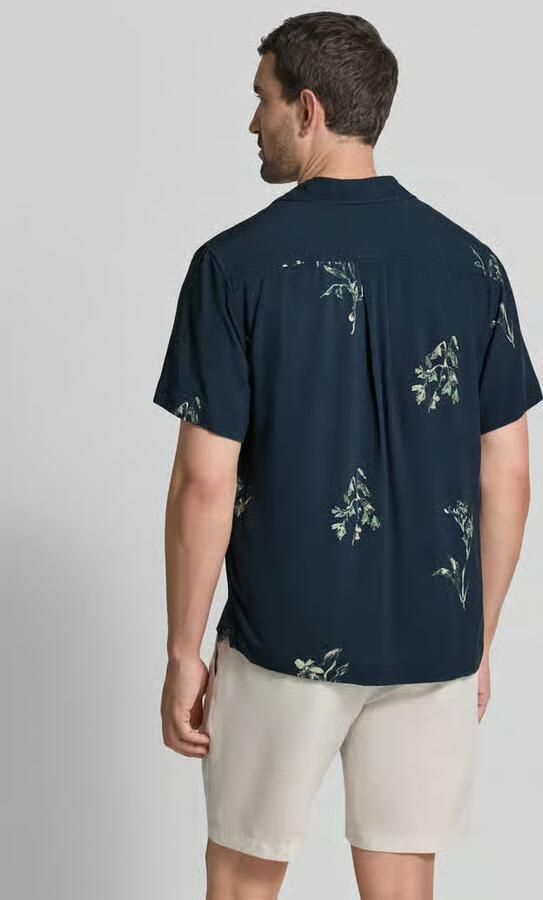 Selected regular fit vrijetijdsoverhemd van pure viscose model 'TERRY'
