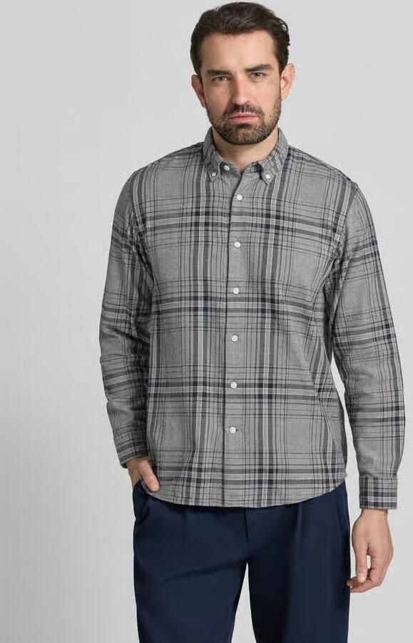Selected Regular fit vrijetijdsoverhemd van puur biologisch katoen model 'REGNOAH' - Foto 2