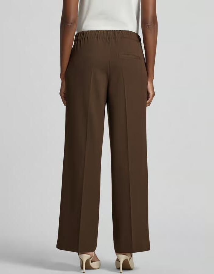 Selected regular fit wijde broek met viscose model 'EMMA-TARA' - Foto 2
