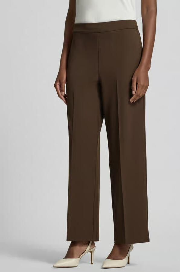 Selected regular fit wijde broek met viscose model 'EMMA-TARA' - Foto 3