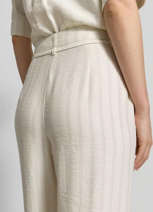 Selected regular fit wijdte broek van mix van lyocell en viscose model 'MARIE-JOHANNE'