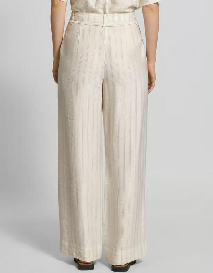 Selected regular fit wijdte broek van mix van lyocell en viscose model 'MARIE-JOHANNE' - Foto 2