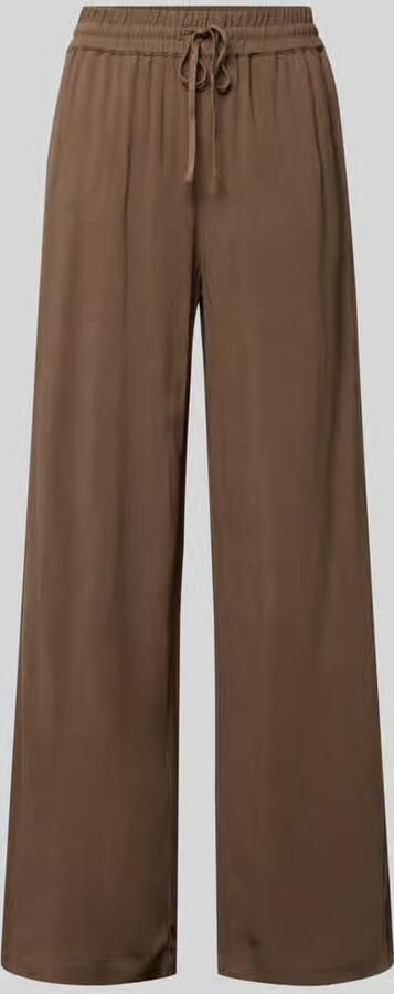 Selected regular fit wijdte broek van mix van viscose en linnen model 'VIVA-GULIA'
