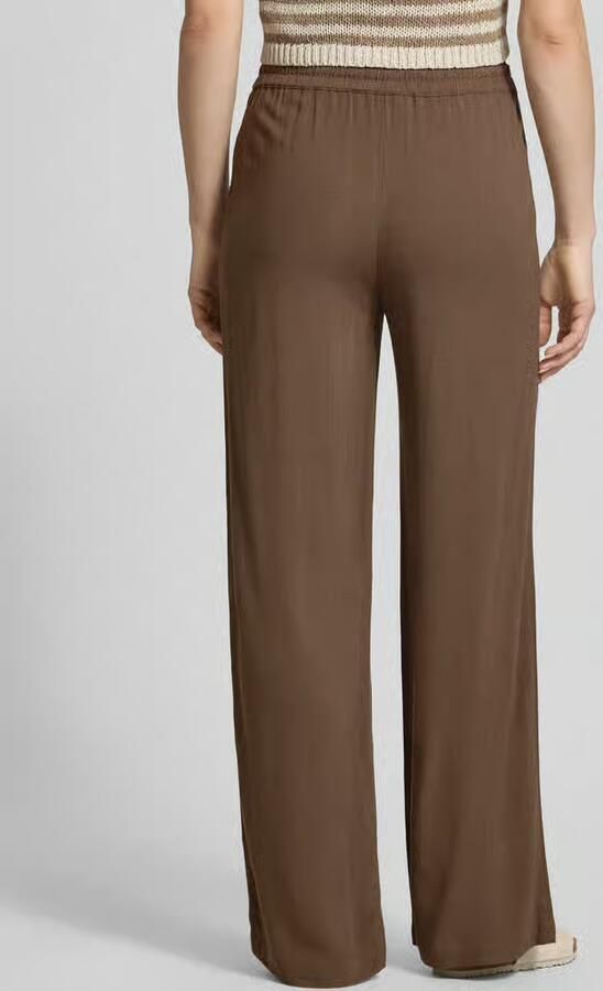 Selected regular fit wijdte broek van mix van viscose en linnen model 'VIVA-GULIA' - Foto 6