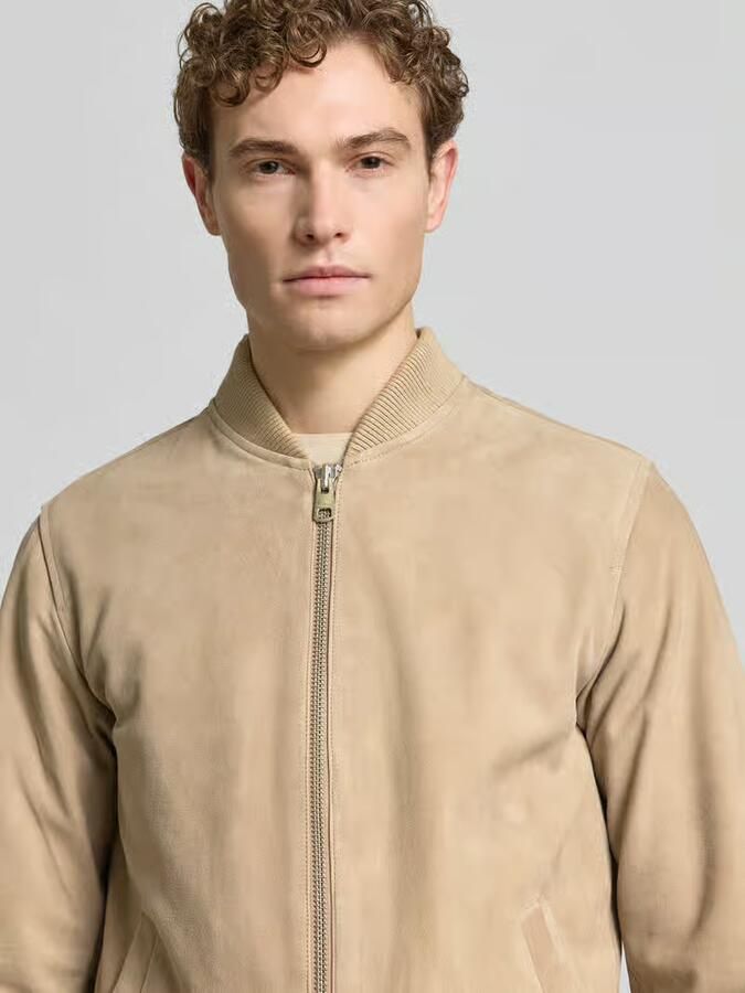 Selected Regular fit wildleerjacks van puur geitenleer Model 'ARCHIVE'