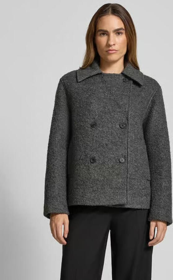 Selected Femme Regular fit wollen jack met dubbele knoopsluiting model 'ALMA' - Foto 6