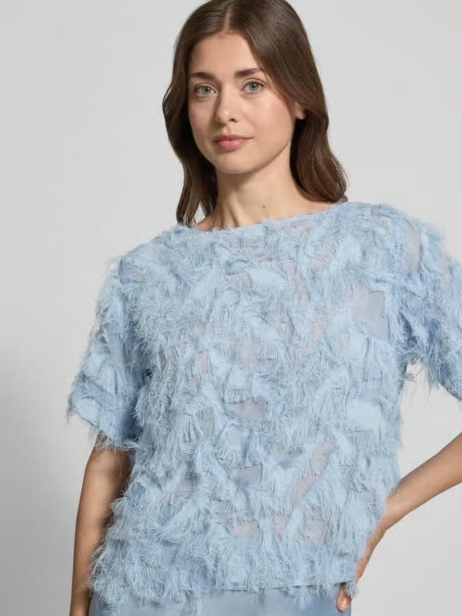 SELECTED WOMEN Dames Tops & T-shirts Slfmyline Ss Boat Neck Top Lichtblauw - Foto 5
