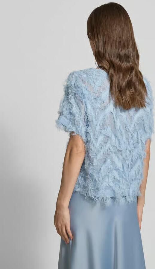 SELECTED WOMEN Dames Tops & T-shirts Slfmyline Ss Boat Neck Top Lichtblauw - Foto 5