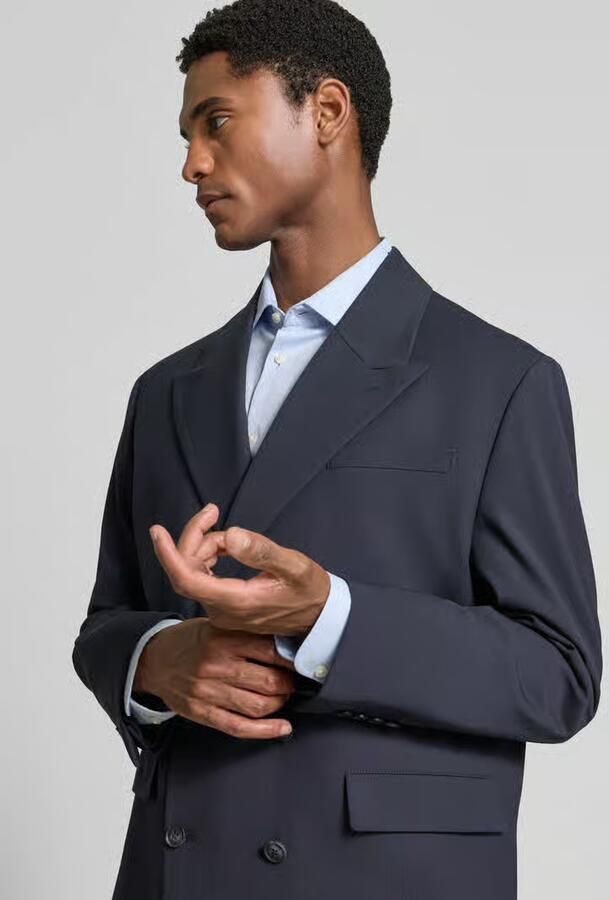 Selected relaxed fit colbert met viscose model 'RELAXED-LIAM' - Foto 3