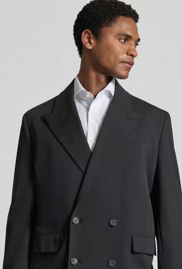 Selected relaxed fit colbert met viscose model 'RELAXED-LIAM' - Foto 3