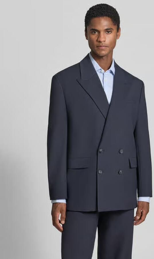 Selected relaxed fit colbert met viscose model 'RELAXED-LIAM' - Foto 4