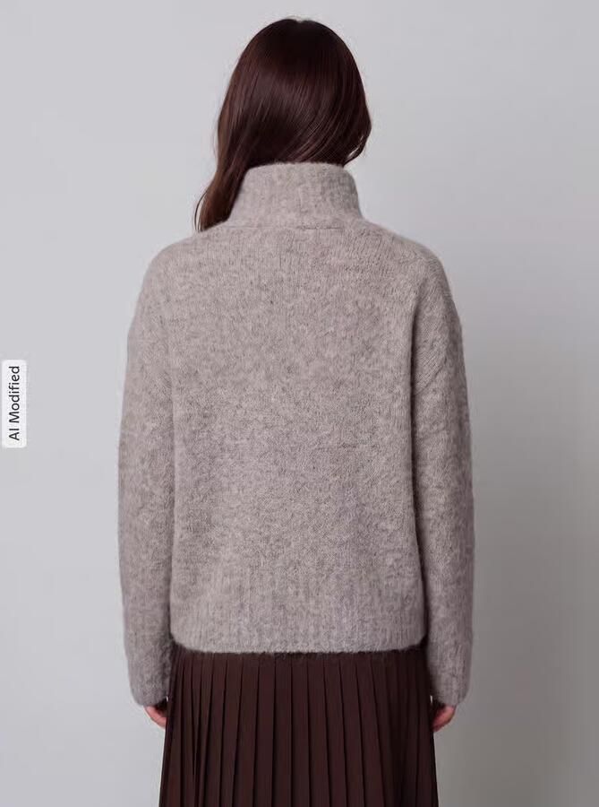 Selected relaxed fit coltrui van alpacamix model 'GABRIELLA' - Foto 3