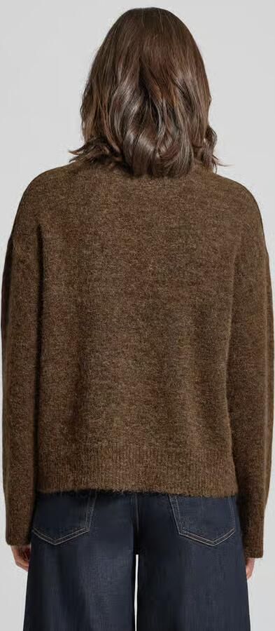Selected Relaxed fit coltrui van wolmix met alpaca-aandeel model 'LULU'