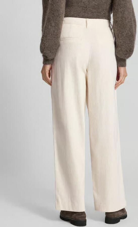 Selected Wide fit corduroy broek van katoenmix model 'ROJA' - Foto 3