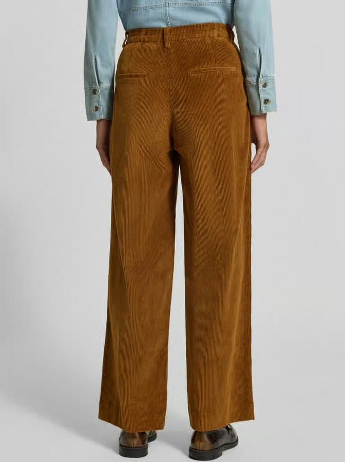 Selected Wide fit corduroy broek van katoenmix model 'ROJA' - Foto 3