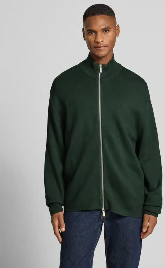 Selected Relaxed fit gebreid jack van viscosemix model 'TELLER' - Foto 2