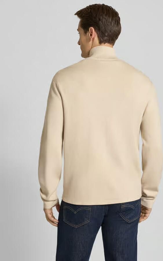 Selected Relaxed fit gebreid jack van viscosemix model 'TELLER'