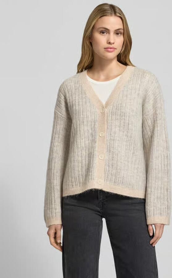 Selected Femme Relaxed fit gebreid jack van wolmix met alpaca model 'FALVA' - Foto 2