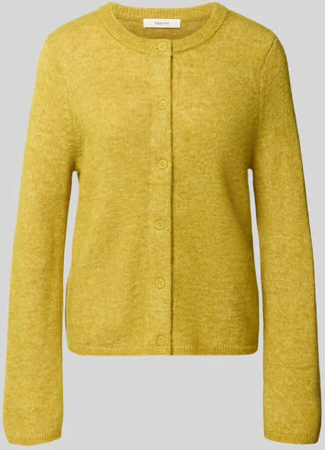 Selected relaxed fit gebreid jack van wolmix met alpaca-aandeel model 'LULU' - Foto 2
