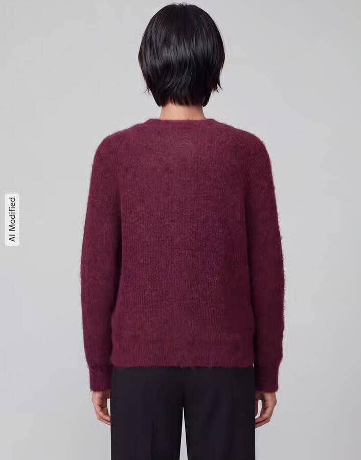 SELECTED WOMEN Dames Truien & Vesten Slflulu Ls Knit Short Cardigan Bordeaux - Foto 10