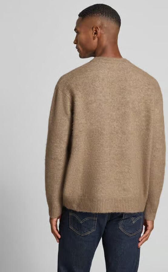Selected Homme Relaxed fit gebreide pullover met wol model 'RAI BRUSHED'