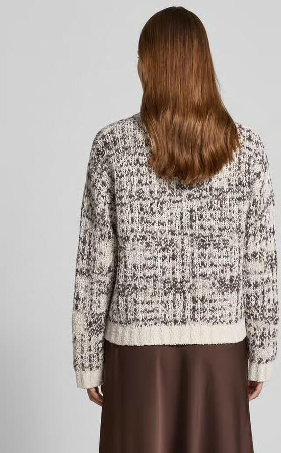 Selected Relaxed fit gebreide pullover van een mix van katoen en wol model 'LINDSAY'