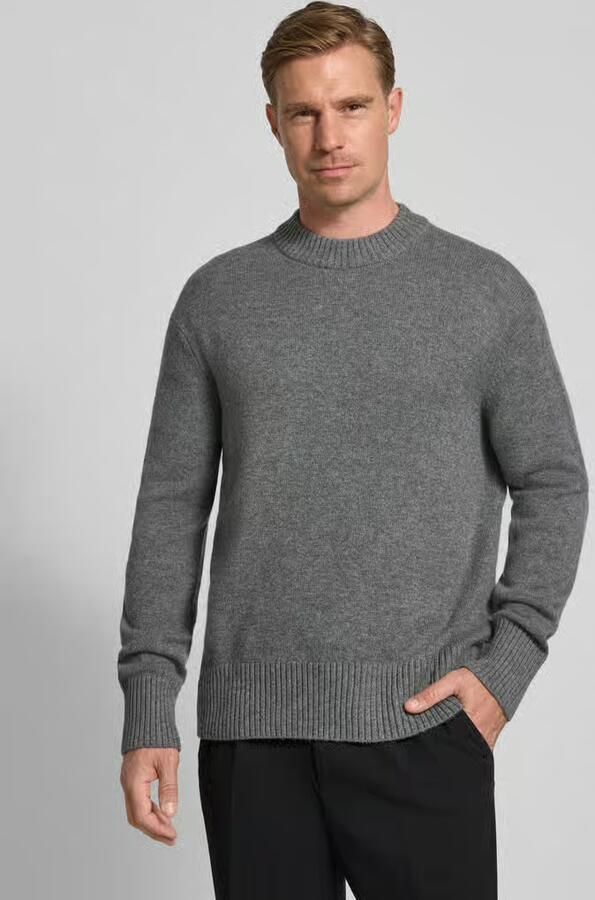 Selected Homme Relaxed fit gebreide pullover van een mix van wol en kasjmier model 'Calle' - Foto 2