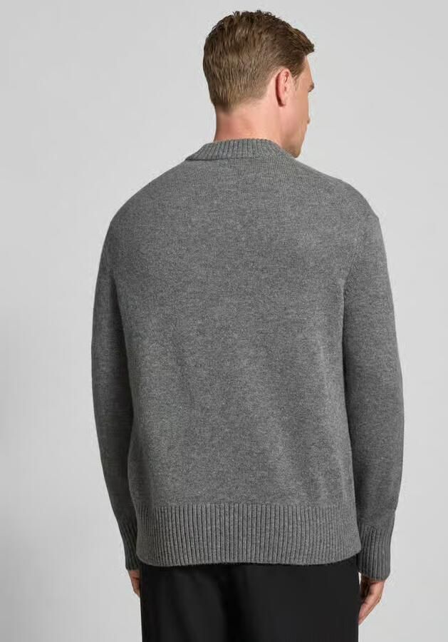 Selected Homme Relaxed fit gebreide pullover van een mix van wol en kasjmier model 'Calle'