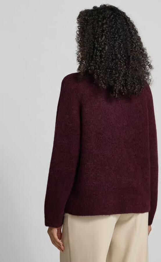 Selected Femme Relaxed fit gebreide pullover van wolmix model 'SIA' - Foto 7