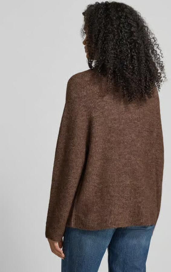 Selected Femme Relaxed fit gebreide pullover van wolmix model 'SIA'