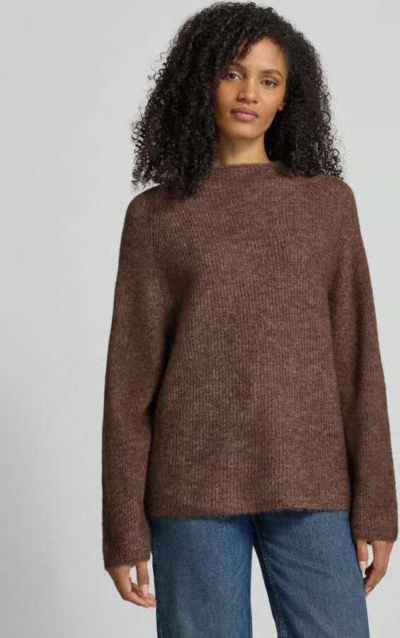 Selected Femme Relaxed fit gebreide pullover van wolmix model 'SIA' - Foto 2